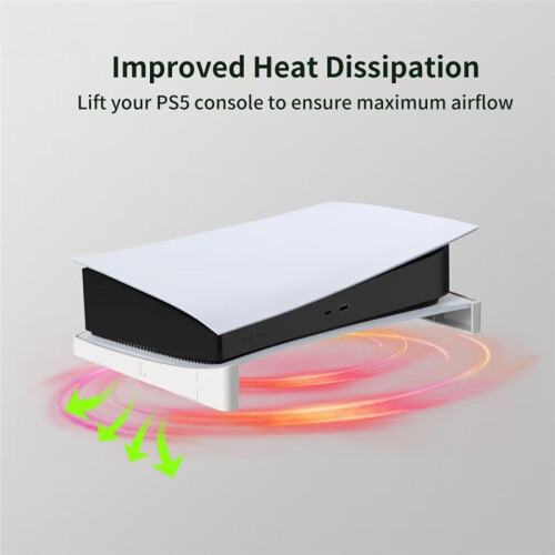 Support Horizontal pour Console de Jeu pour PS5, Support de Bureau Amélioré, Support de Base pour Accessoires de Jeux pour Console pour PS5 B 2