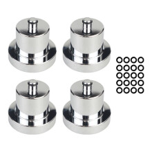 4-Teiliger Wagenheber-Aufsatz, Hebepunkt-Adapter Aus Aluminium für R1S R1T 2022 2023 Wagenheber-Hebepunkt-Adapter