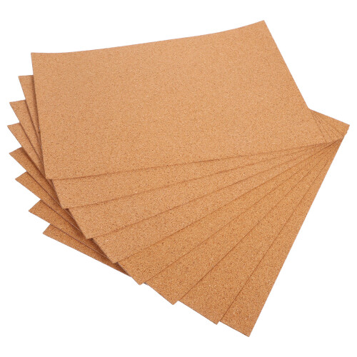 32Pcs Strong Adhesive Brown Cork Sheets for DIY, Office, and Wall Art 1