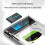 SHUOLE USB3.2 Caixa de HDD Externo 5Gbps 2,5 Polegadas Caixa Transparente Gabinete de Disco Rígido  HDD SSD Caixa de Armazenamento para Laptop PC 5