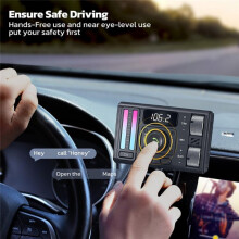 -Kompatibler FM-Transmitter Fürs Auto PD20W QC3.0 USB-Lade-Autoadapter MP3-Musik-Player