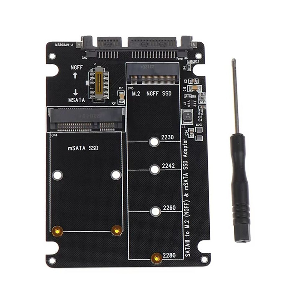 Ngff To 3 External Hdd Enclosure Msata Ssd Adapter M.2 Protocol Adapter Board 6033779579877