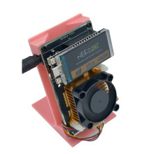 NerdAxe BTC Miner 500Gh/S BM1366 ASIC Chip NerdMiner Solo Lottery Miner Bitaxe Lottery Miner 3D-Gedruckte Halterung EU-Stecker
