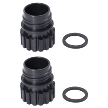 2PC Soda Bottle Adapter voor Terra Soda Steam Maker en Sodastreams Glazen Fles 0.7L, Glazen Flessen Snelkoppeling Adapter