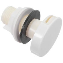 White Urinal Plumbing Spud Water-Saving Nozzle
