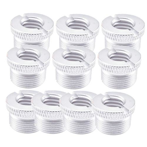 10 Pezzi Adattatore per Vite Microfono 3/8 Pollice A 5/8 Pollice Maschio Vite Filettatura Microfono Supporto Microfono Accessori per Supporto