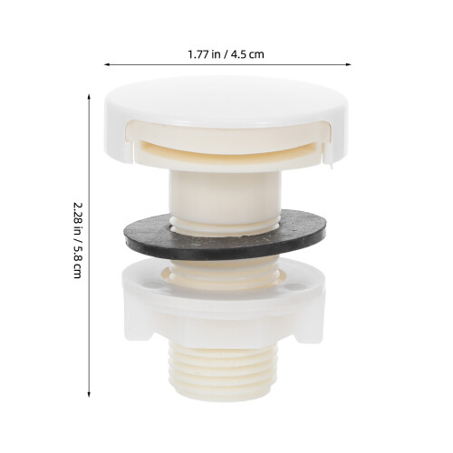 White Urinal Plumbing Spud Water-Saving Nozzle 1