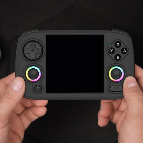 Gamepad Housing with Lanyard Protector Cover for RG CubeXX Scratchproof Game Console Protective Case Black 1