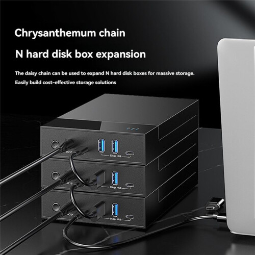 Estação de Encaixe USB 3.0 para Unidade  de 3,5 Polegadas Gabinete de Disco Rígido Externo para SSD  de 3,5 2,5 Polegadas HDD 20 TB Plugue AU 2