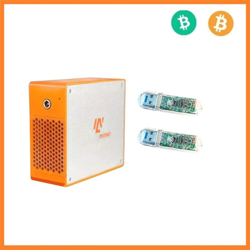 Btc Miner Solo Miner Crypto+2USB Mining Machine Asic Miners Cryptocurrency Mining Machine 11MH/S Hashrate BR Plug 2