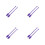 4Pcs Purple Gymnastics Training Sticks Plastic Dance Equipment 6