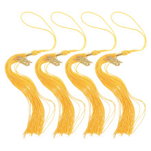 12Pcs Golden Graduation Cap Decoration Tassels Zinc Alloy Material