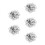 4000Pcs Silver PVC Round Cup Sequins Loose Sparkling DIY Craft Beads 3