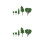 2Sets Durable Plastic Mini Trees Green for Dollhouse and Diorama 10