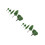 2Sets Durable Plastic Mini Trees Green for Dollhouse and Diorama 6