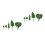 2Sets Durable Plastic Mini Trees Green for Dollhouse and Diorama 4