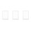 3Pcs White Plastic Office Sign Holder Versatile Table Display Stand 5