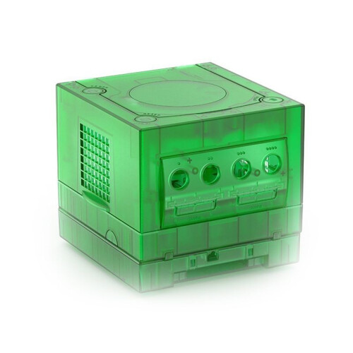 For BitFunx NGC Transparent Box Replacement Case for DOL-001 /DOL-101 NGC GameCube Retro Video Game Console