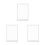 3Pcs White Plastic Office Sign Holder Versatile Table Display Stand 9
