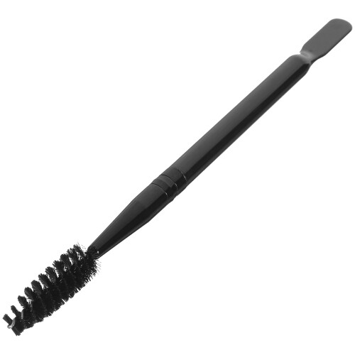 2Pcs Double End Black Bamboo Eyebrow and Eyelash Brush for Makeup 1