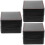 3Sets Black Lightweight Watch Storage Box PU Jewelry Display Case 6