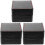 3Sets Black Lightweight Watch Storage Box PU Jewelry Display Case 2