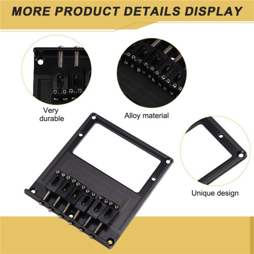 TL Electric Guitar Bridge with Printed String Plate, Enhanced Guitar Performance for TL Guitar with Streamlined Design 2