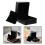 3Sets Black Lightweight Watch Storage Box PU Jewelry Display Case 10