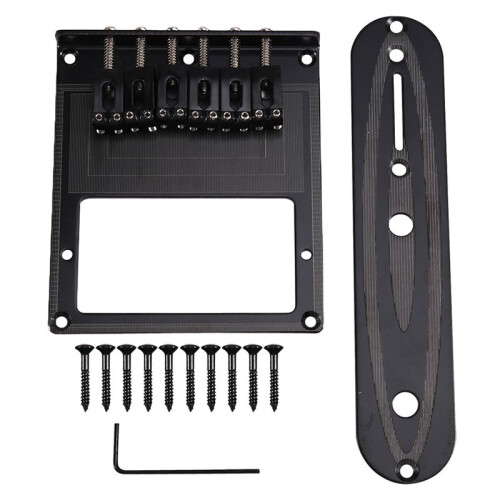 TL Electric Guitar Bridge with Printed String Plate, Enhanced Guitar Performance for TL Guitar with Streamlined Design