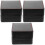 3Sets Black Lightweight Watch Storage Box PU Jewelry Display Case 3