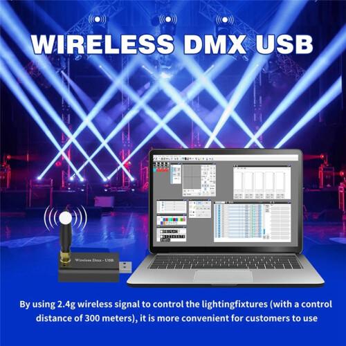 NEW USB to DMX Interface Adapter Transmitter LED DMX512 Computer PC Stage Lighting Controller Dimmer 1