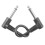 6 Packs 18cm Guitar Effect Pedal Round Patch Cables Instrument Guitar Pedal Cable Connectors Patch Cable Black 8
