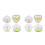 8Pcs Refillable Clear Glass Nail Art Liquid Cups for Professional Use 8