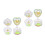 8Pcs Refillable Clear Glass Nail Art Liquid Cups for Professional Use 7