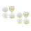 8Pcs Refillable Clear Glass Nail Art Liquid Cups for Professional Use 6