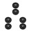 6Pcs Heavy Duty Black Steel Trailer Roller Wheels for Jack Stability 4