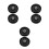 6Pcs Heavy Duty Black Steel Trailer Roller Wheels for Jack Stability 10