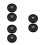 6Pcs Heavy Duty Black Steel Trailer Roller Wheels for Jack Stability 8