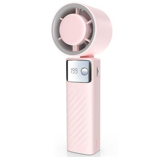 Ventilatore Turbo Portatile, Potenti Ventilatori [Raffreddamento Massimo 20 Ore],  Ventilatori, Display A LED, per Donne e Uomini, per Esterni e