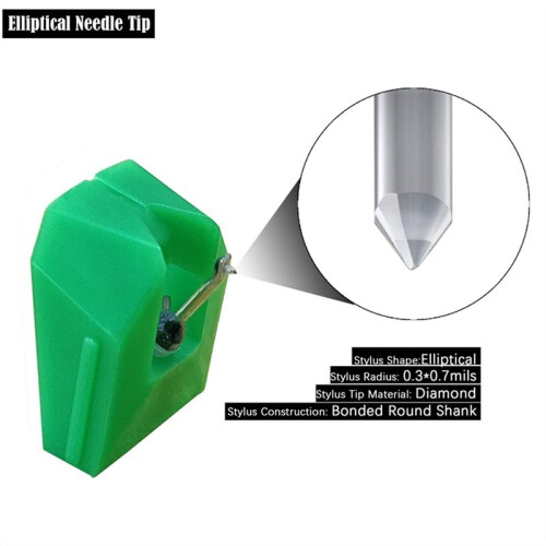 Record Player Needle Replacement for AT-VMN95E Stylus, Elliptical Turntable Needle for  AT-LP120X 2