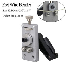 Luthier Tool Fret Wire Bending Straightening Tool Adjustable Thumbwheel Easy Install Fret Wire Bender for Guitar, Bass