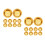 40Pcs Iron Incense Burner Replacement Part Decorative Mesh Ash Catcher 5