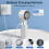 Ventilatore Turbo Portatile, Potenti Ventilatori [Raffreddamento Massimo 20 Ore],  Ventilatori, Display A LED, per Donne e Uomini, per Esterni e 4