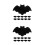 32 Pcs Halloween Bat Felt Placemats Black Gothic Table Decor 10