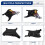 1Set SSH Gitarr Pickguard Ledningar Laddade Förkabel + Tystnadsomkopplare ST Elgitarr Dubbelspole Pickup 6