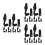 18Sets Compact Black Stretchable Fishing Rod Sleeve Covers with Strap 5