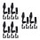 18Sets Compact Black Stretchable Fishing Rod Sleeve Covers with Strap 9