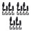 18Sets Compact Black Stretchable Fishing Rod Sleeve Covers with Strap 8