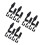 18Sets Compact Black Stretchable Fishing Rod Sleeve Covers with Strap 7