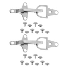 10Sets Durable Metal Coat Buckle Clips Zinc Alloy for Sweater Shawl